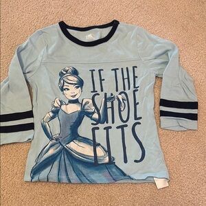 Disney Blue Kids Shirt - Cinderella Design